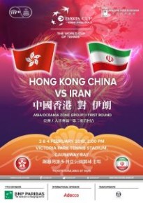 台維斯盃亞洲區/大洋洲區第二組別首回合賽事 – 香港 對 伊朗