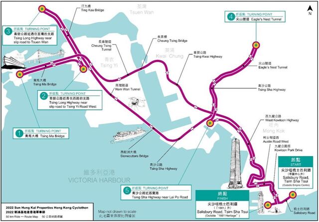 221218 Cyclothon route map