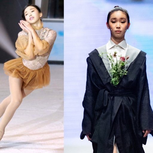 花滑少女優雅又活潑